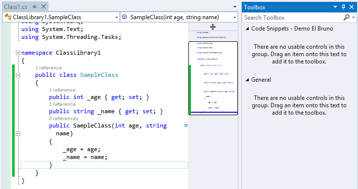 VS2013CodeSnippet