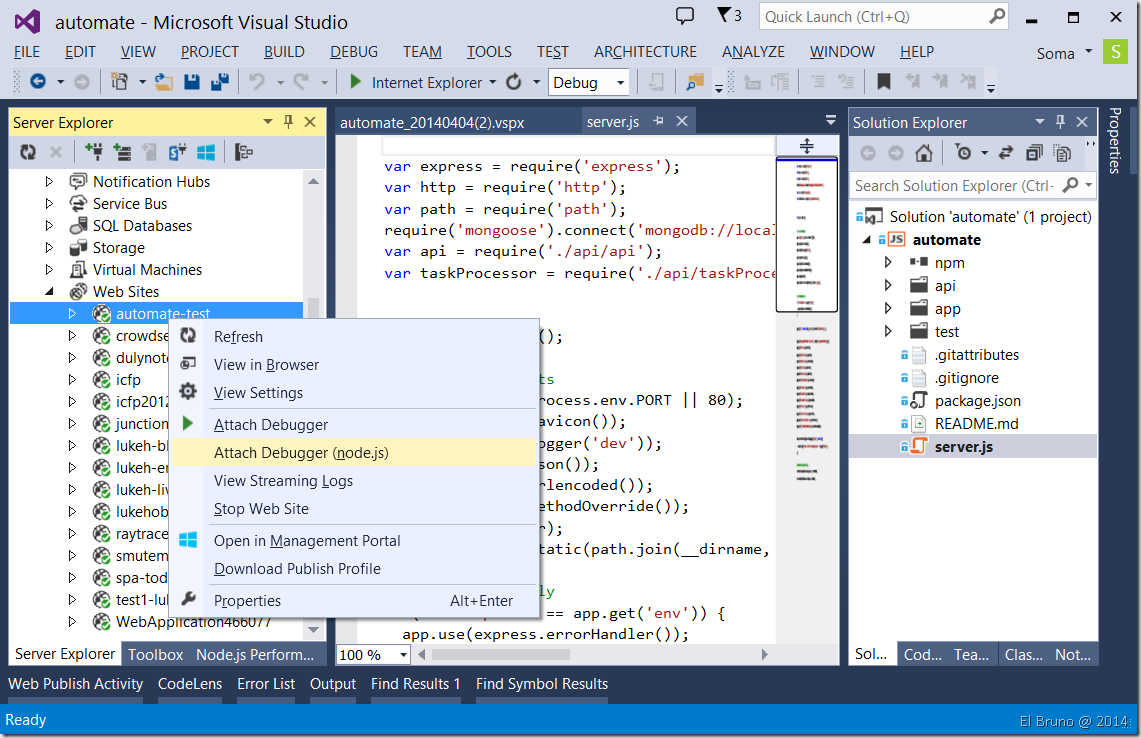 [#VS2013] Node.js Tools for Visual Studio Beta (como ayer pero mejor ...