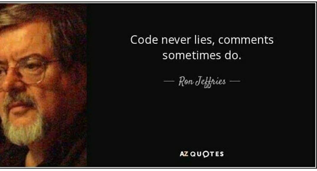 code never lies