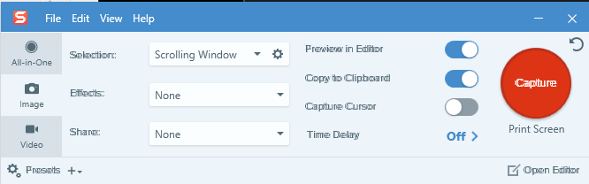 02 SnagIt Scrolling Windows