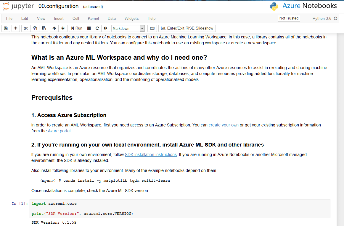 03 AzureML Local tutorial