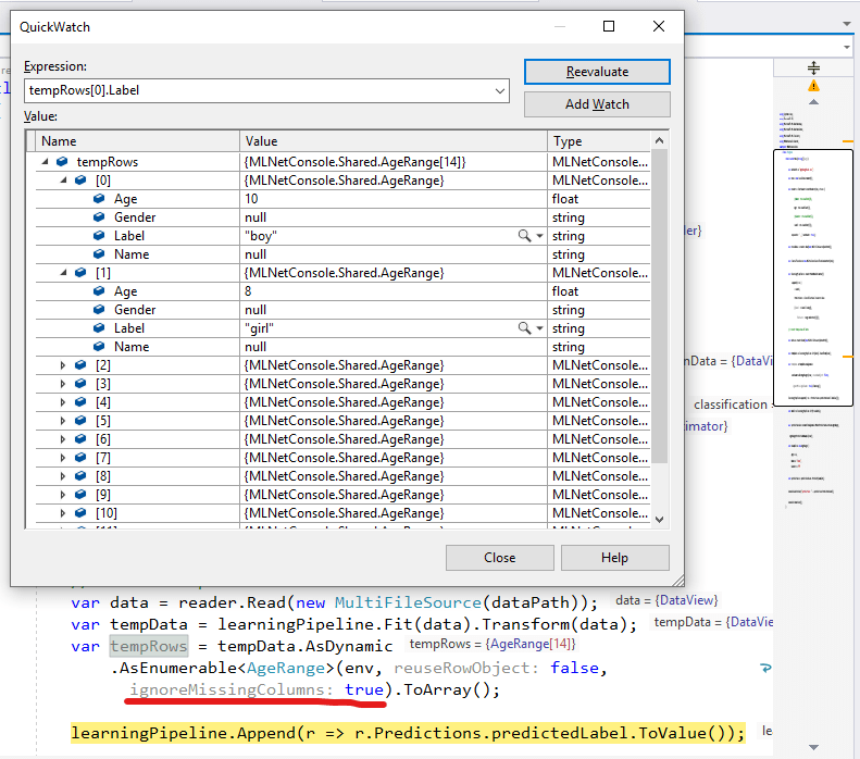 04 mlnet ignore missing columns