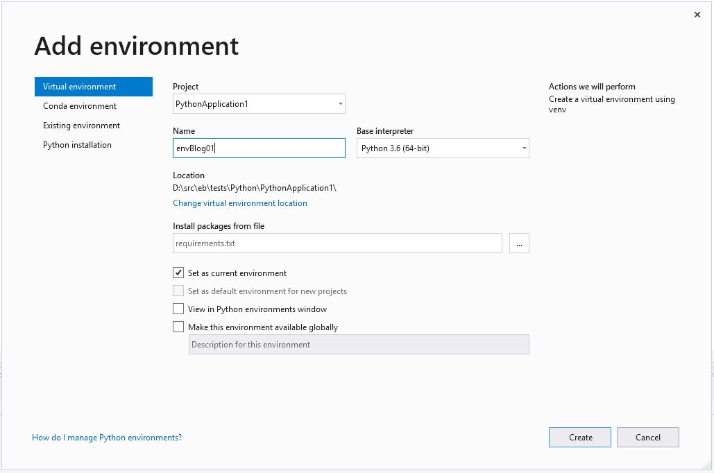 02 new python environment