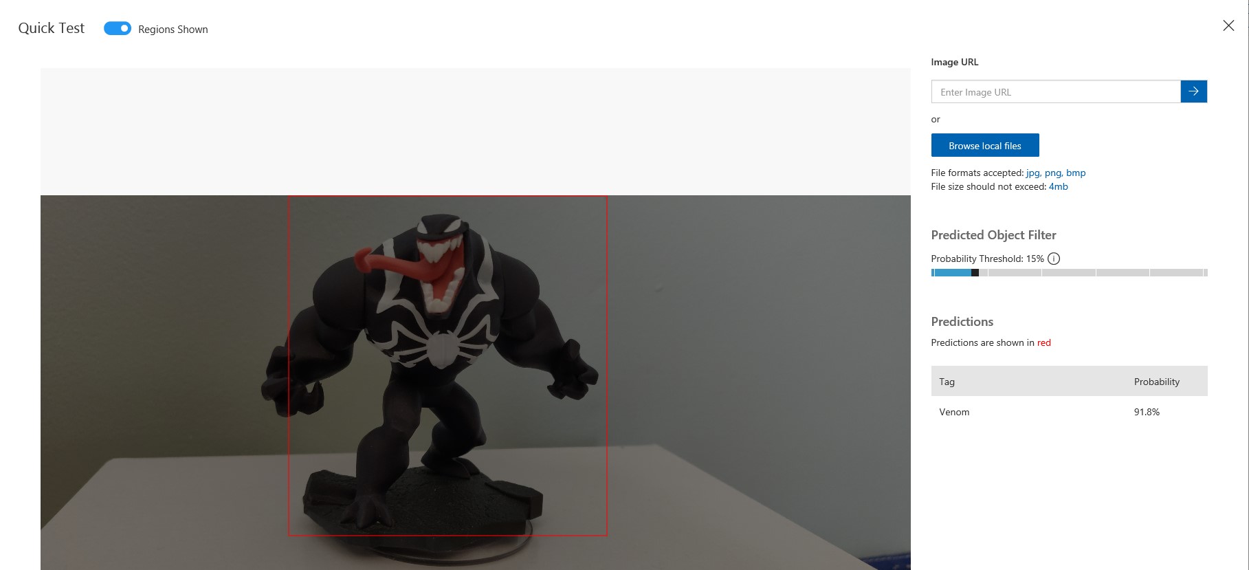 marvel custom vision test with venom toy