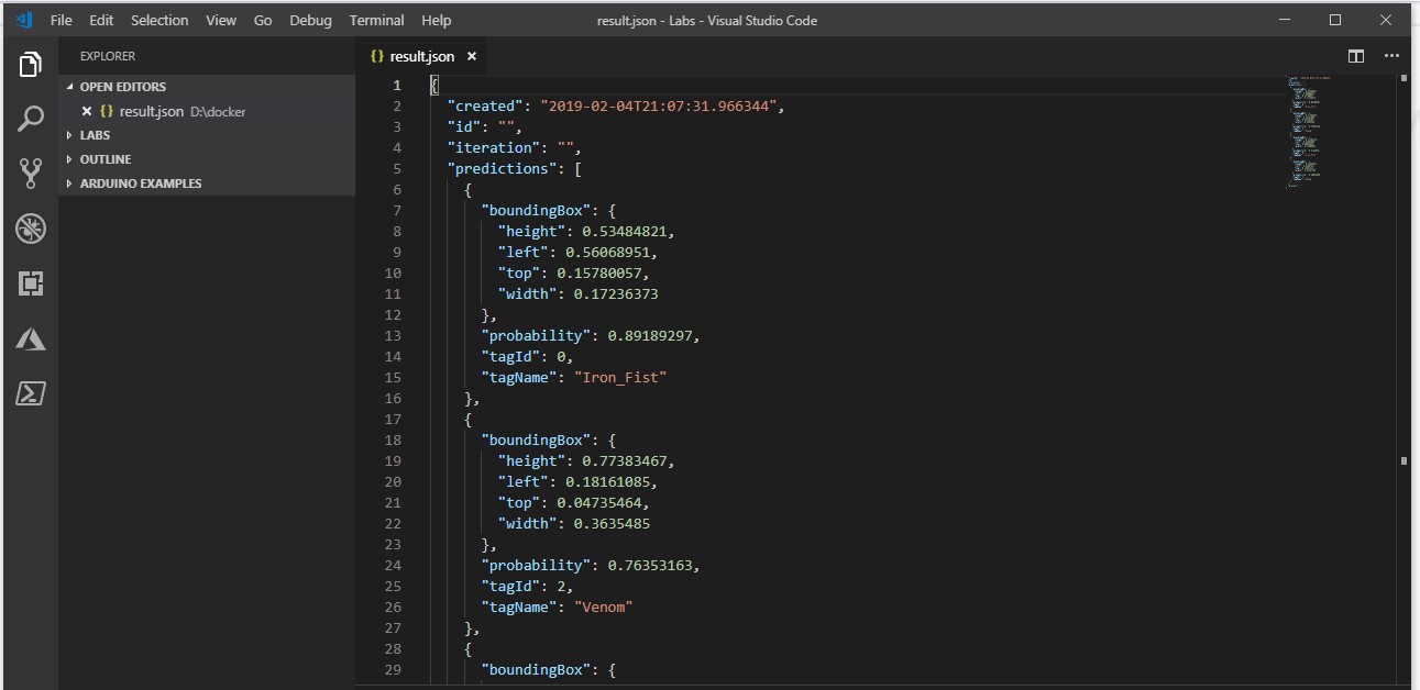 08 docker results in visual studio code
