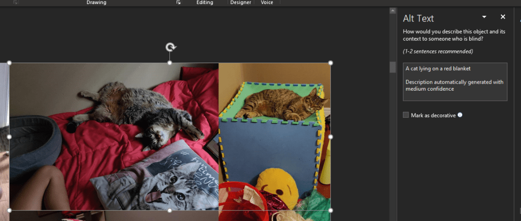 powerpoint generate alt text automatically