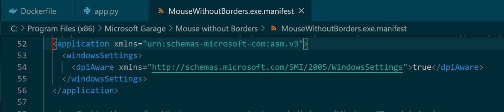 mouse without borders change app manifest to enable DPI experience.jpg