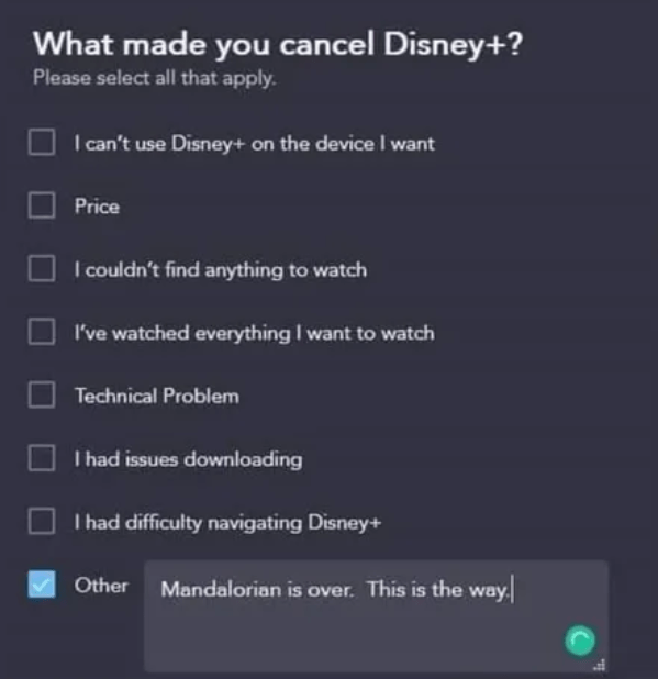 cancel disney plus