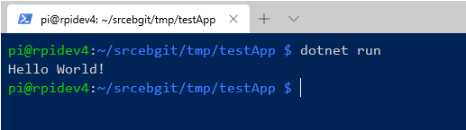dotnet test app