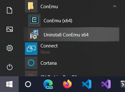 windows 10 connect app as new app