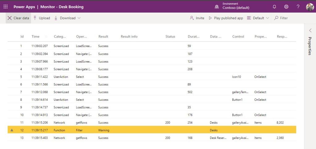 power apps monitors final result up and running