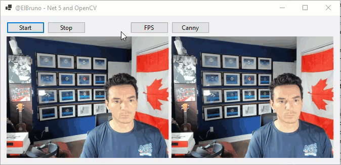 net5 opencv live camera and effects