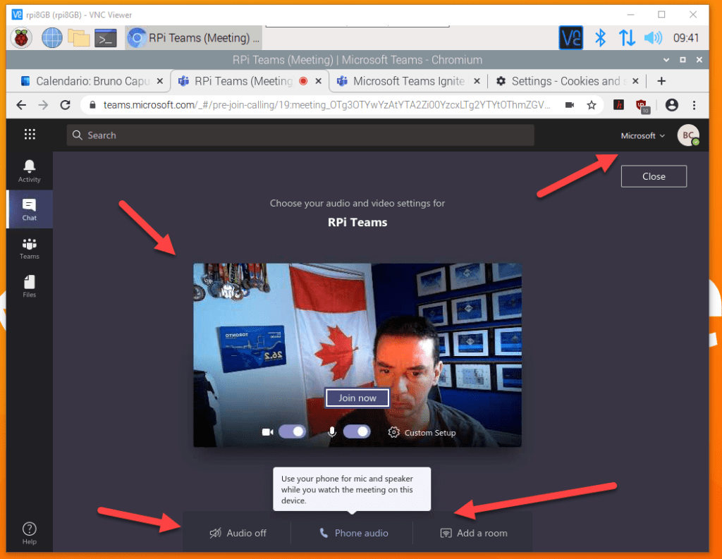 2020-12-07 Teams on Raspberry Pi