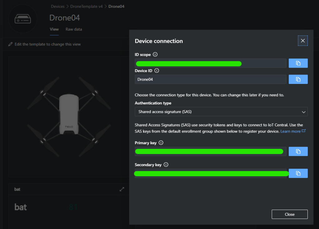 drone connect information