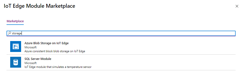 azure iot install module from marketplace azure blob storage on Iot edge
