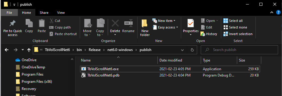 #Net6 – Single file apps improved for Windows and Mac ! – El Bruno