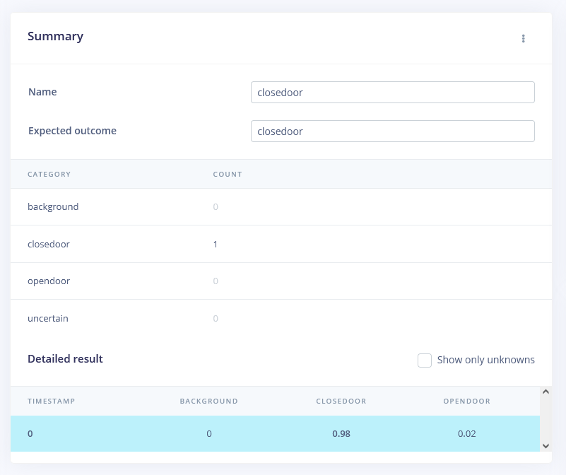 close door live sampling correct