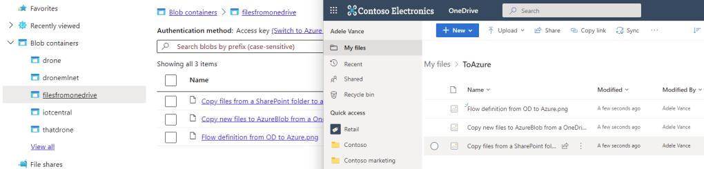 files copied from OD to Azure Tables