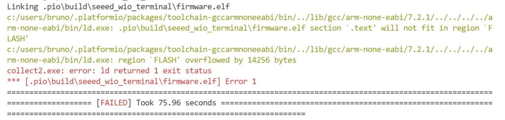 wio terminal cant build firmware
