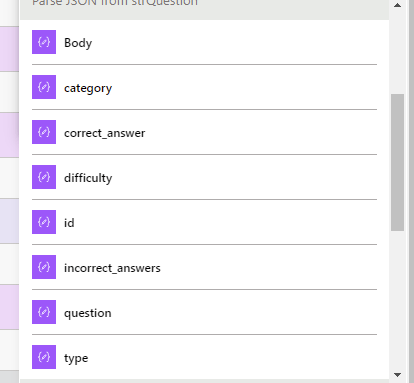elements of the question.